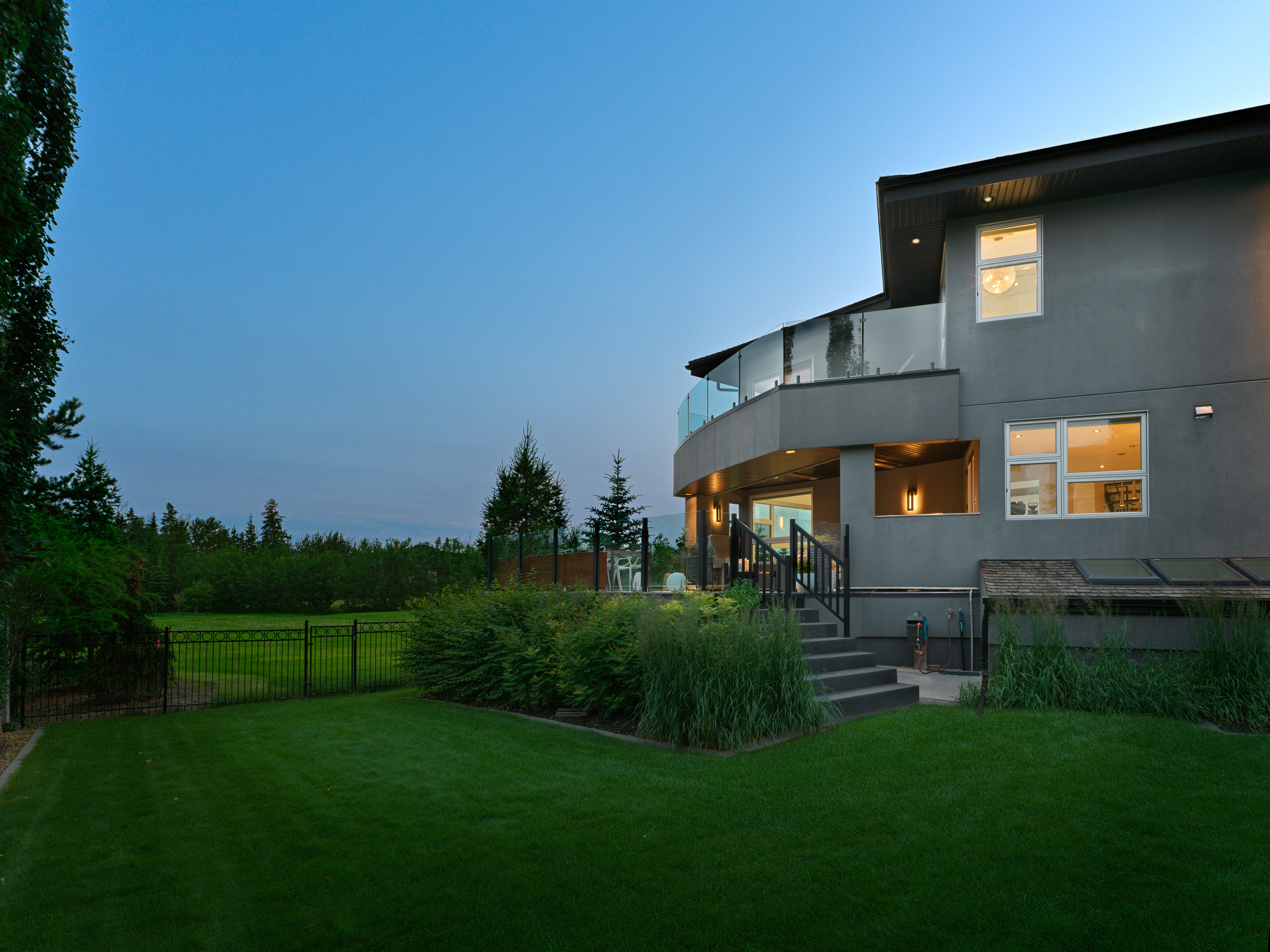 Backyard of 703 Dalhousie Way in Donsdale home for sale by Holland and Associates Real Estate in Edmonton.